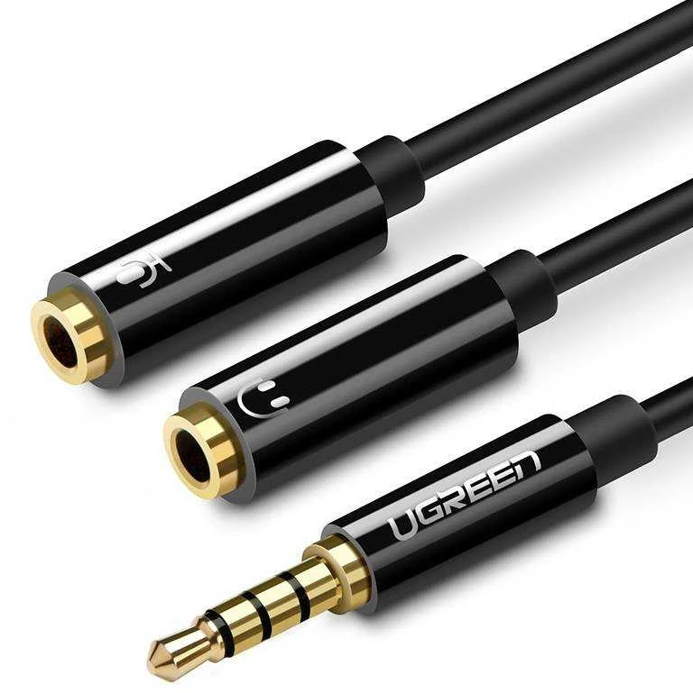 UGREEN AV141 ausinių skirstytuvas 3.5mm - Juodas