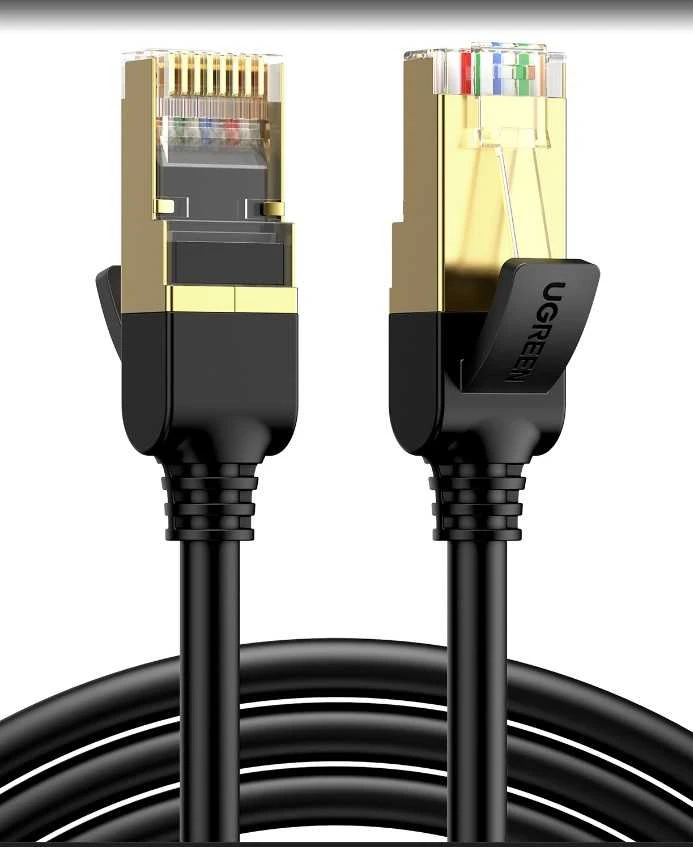 UGREEN Ethernet RJ45 plokščias tinklo kabelis Cat.7 STP 15m