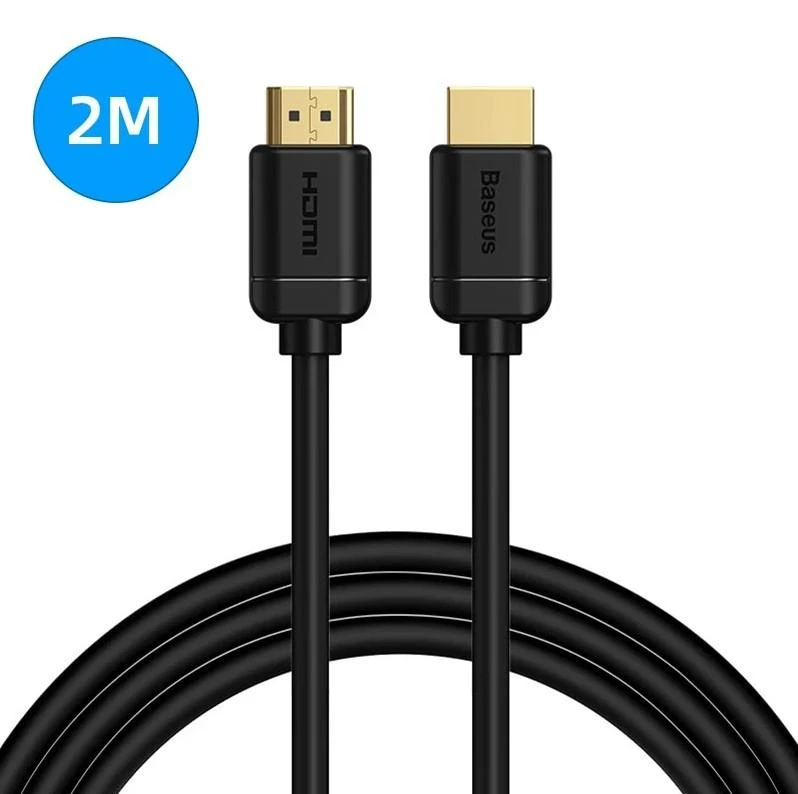 Baseus HDMI laidas su auksuotomis jungtimis