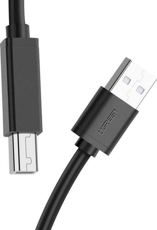 Kabelis USB A kištukas - B kištukas spausdintuvui 10m su stiprintuvu US122 UGREEN
