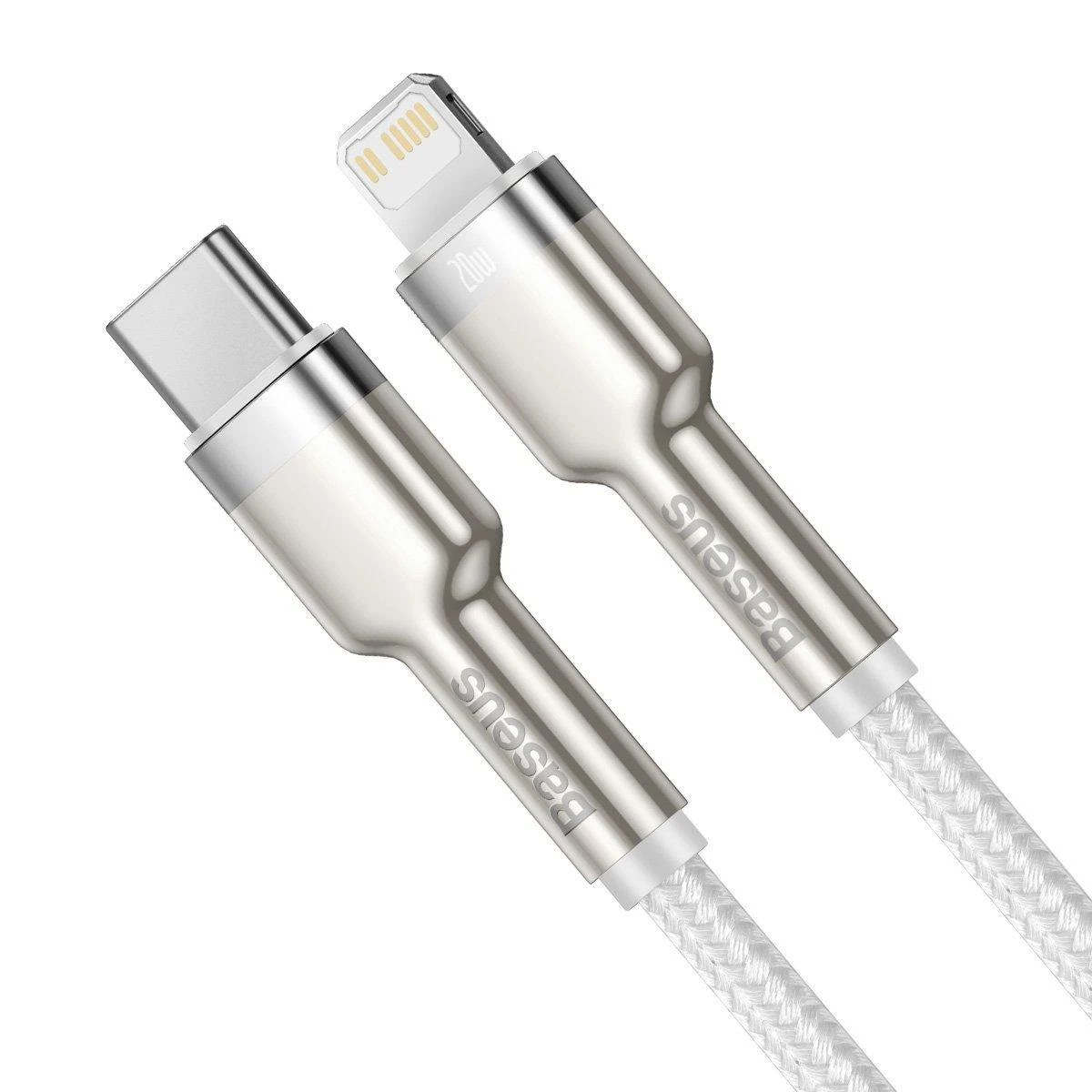 Baseus Cafule USB-C į Lightning kabelis PD 20W 1m - Baltas