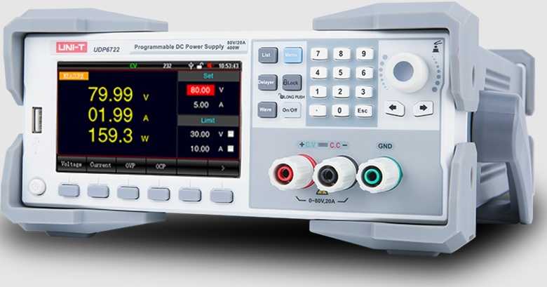 Laboratorinis maitinimo šaltinis, 100W, 0-60V, 0-5A, 10mV,1mA, RS-232, UNI-T