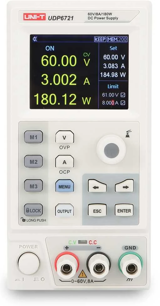 Laboratorinis maitinimo šaltinis, 360W, 0-80V, 0-15A, 10mV,1mA, RS-232, UNI-T