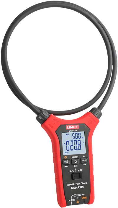 Lankstus srovės matavimo zondas, TRMS, 10000A; ACV/DCV:1000V; 45-400Hz; kilpos ilgis 1100mm; CAT IV 600V , UNI-T