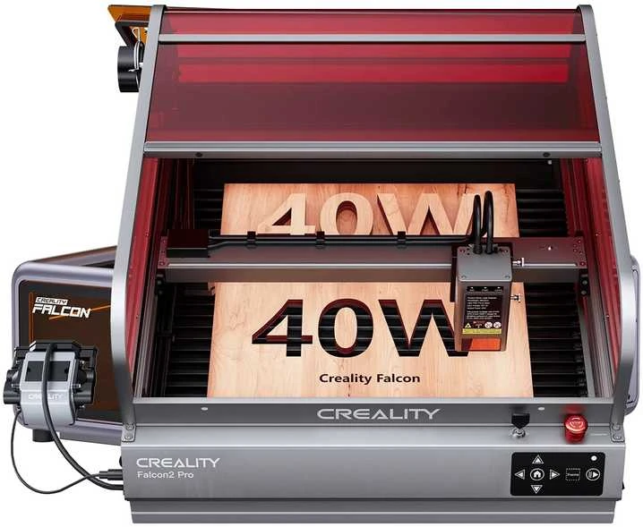 Creality Falcon2 Pro S 40 W lazerINIS graviruoklis su dangčiu