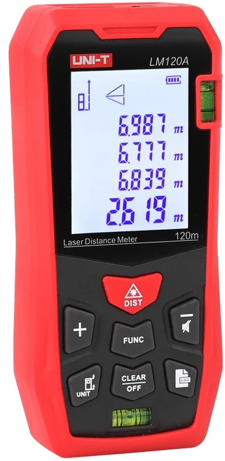 Lazerinis atstumo matuoklis iki 120m LM120A UNI-T