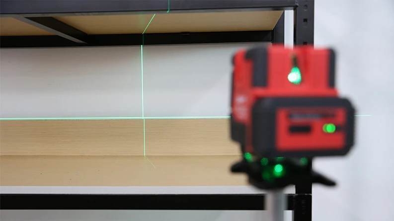 Lazerinis nivelyras, 3D 12 linijų, žalio spindulio, Uni-t