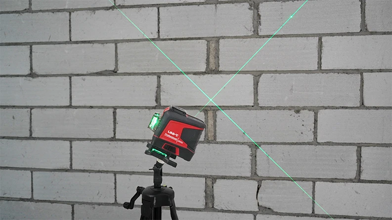 Lazerinis nivelyras, 3D 12 linijų, žalio spindulio, Uni-t
