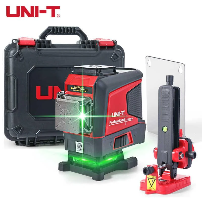 Lazerinis nivelyras, 3D 12 linijų, žalio spindulio, Uni-t