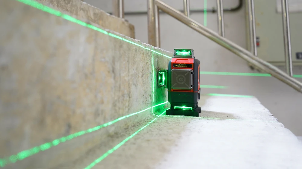 Lazerinis nivelyras, 3D 16 linijų, žalio spindulio, Uni-t