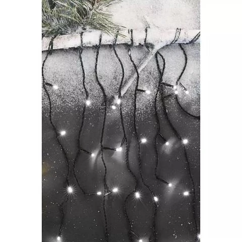 LED girlianda/užuolaida, 230Vac, 10 × 0,65m, 600 x LED, šaltai balta, su kontrole, EMOS