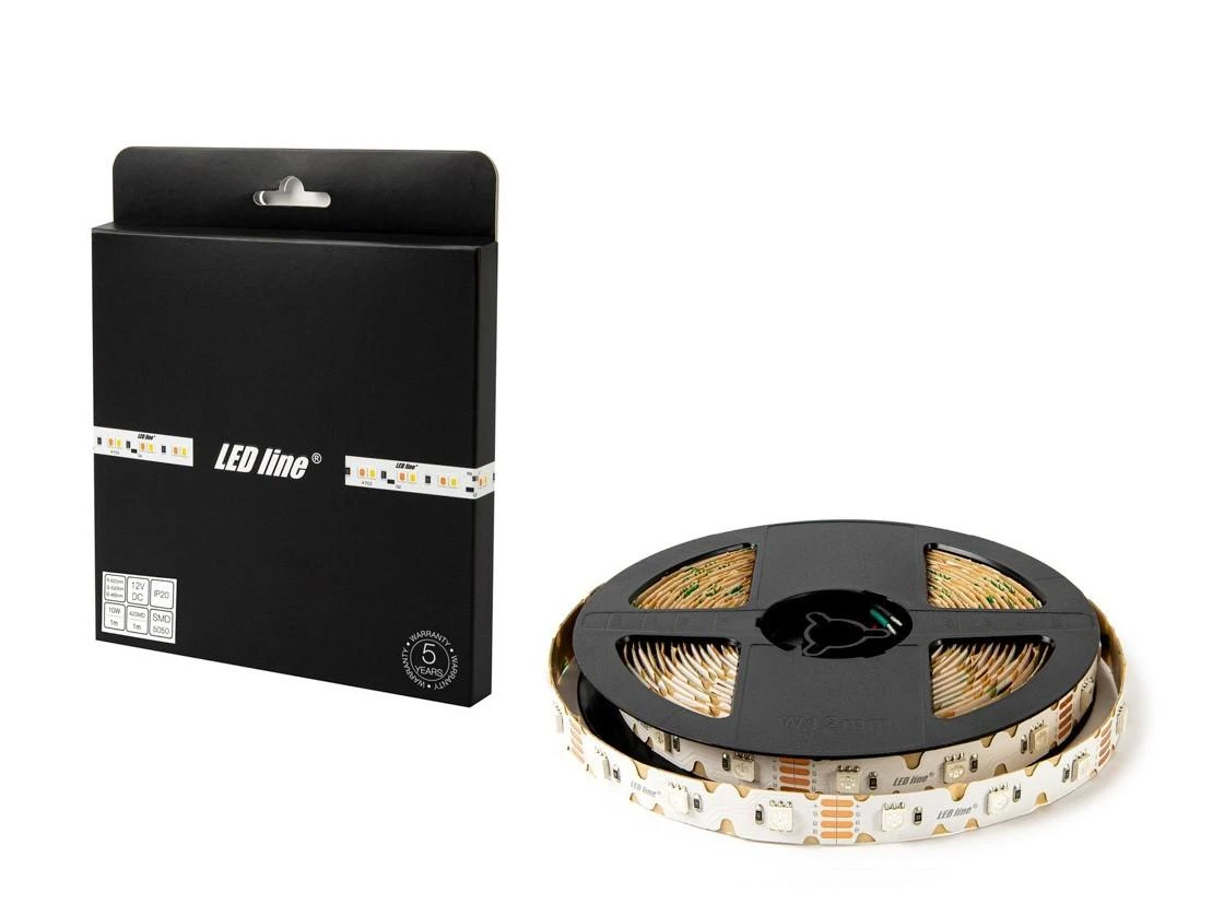 LED juosta 42 LED/m 10W/m, SMD5050 12V RGB, TWIST S formos, LED line