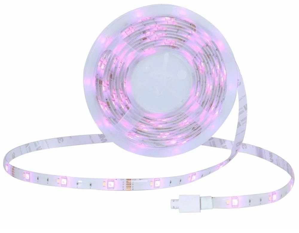 LED juostos komplektas su Wi-Fi valdikliu ir maitinimo šaltiniu, RGB+WW, 5m, 24W, 1000lm, TUYA / Smart Life, WOOX