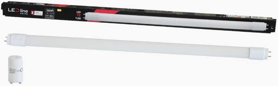LED lempa T8 G13 230V 9W 60cm 1350lm, 150lm/W, šaltaii balta 6500K, LED line PRIME