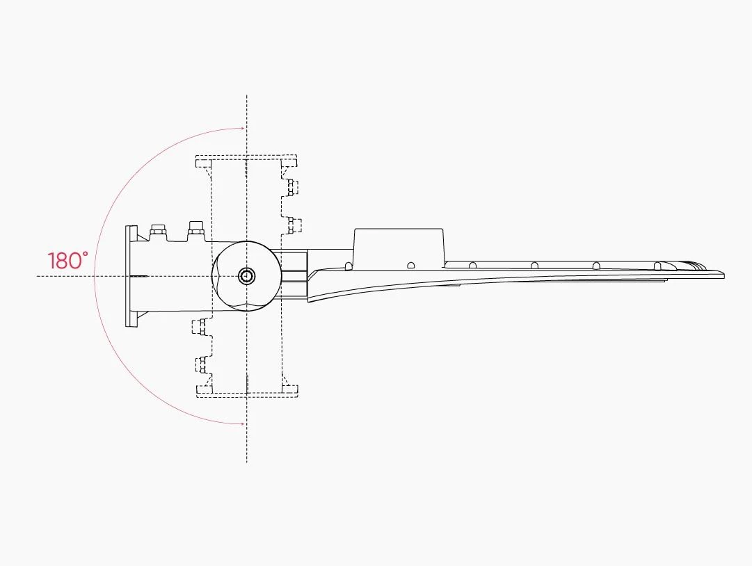 Led Line Lite Gatvės šviestuvas LED 230V 50W 5 000lm, 130° x 75° 4000K neutraliai balta, STREETLITE, IP65, IK08