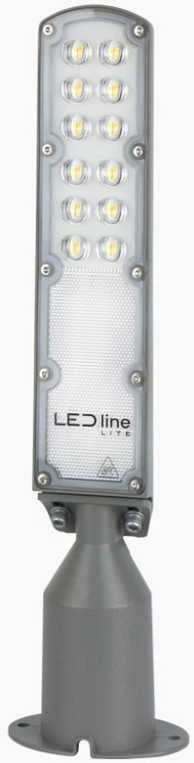 Alphacool Led Line Lite Gatvės šviestuvas LED 230V 30W 3 000lm, 140° x 70° 4000K, pilkas, FLAMINGO, IP65, IK08