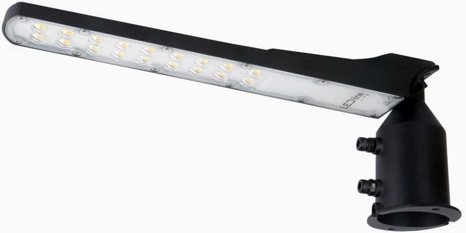 3Mk 50W LED gatvės šviestuvas FLAMINGO, juodas, 4000K, 140°x70°