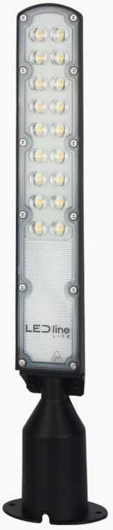 3Mk 50W LED gatvės šviestuvas FLAMINGO, juodas, 4000K, 140°x70°