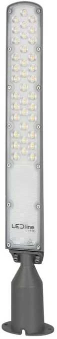 MicroConnect Led Line Lite Gatvės šviestuvas su foto rėle LED 230V 100W 10 000lm, 140° x 70° 4000K, pilkas, FLAMINGO, IP65, IK08