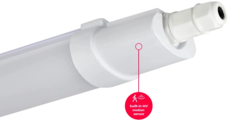 Led Line Lite Hermetinis šviestuvas su MW judesio jutikliu TRI-PROOF, 230Vac, 36W, 4320lm, 120cm, IP65, 4000K, LINIX