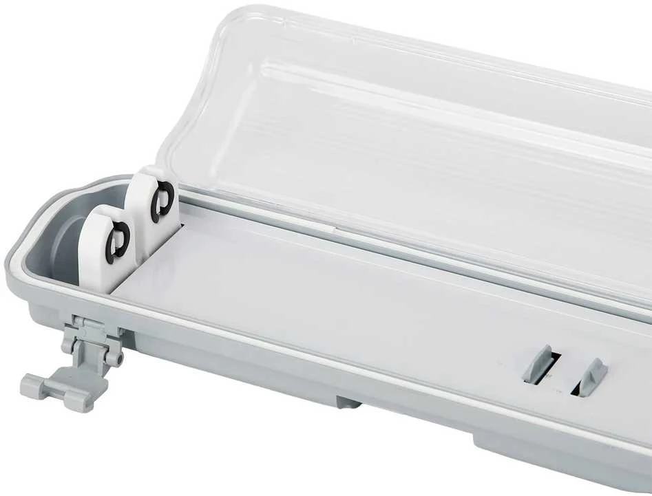 Led Line Lite Hermetinis šviestuvas VANTO 2xT8 IP65 150cm pilkas ABS/PS su reflektorium