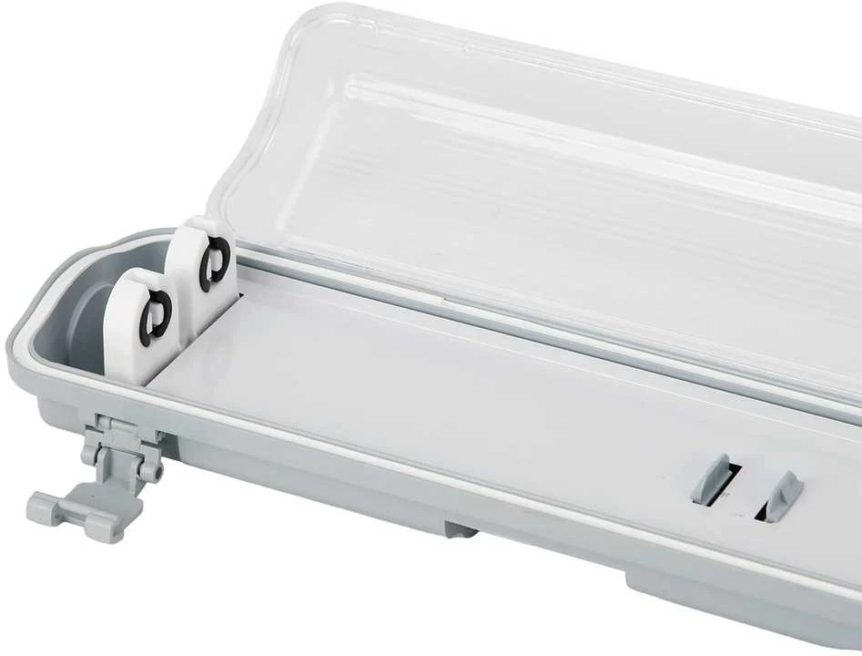 Led Line Lite Hermetinis šviestuvas VANTO 2xT8 IP65 60cm pilkas ABS/PS su reflektorium