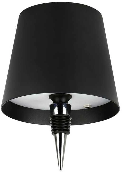 Led Line Lite Įkraunama stalinė lempa TAZA 3.5W 400lm CCT IP54 juoda 2x2000mAh 4in1 LITE