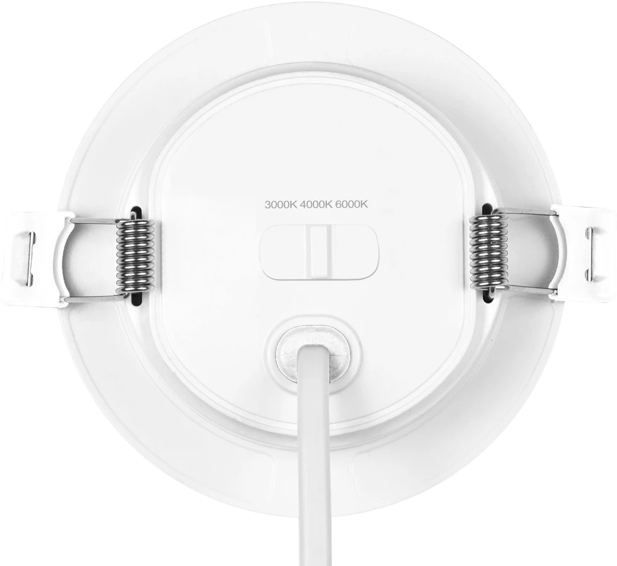 Led Line Lite Įmontuojamas LED šviestuvas MOLLY, 230Vac, 5W, 500lm, CCT (3K/4K/6K), apvalus, baltas, D 95mm