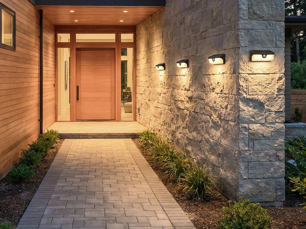 Led Line Lite Lauko šviestuvas su saulės baterija ir judesio jutikliu SUNLIS MESH, poruojamas, 300lm 3000K