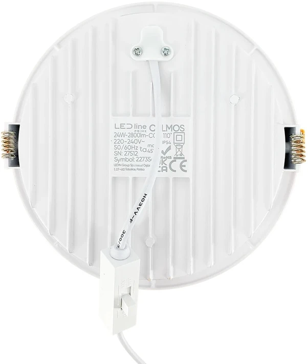 Led Line Prime Įleidžiamas šviestuvas CALMOS 3CCT (3K/4K/6.5K) 24W 2800lm, apvalus, D175, IP54