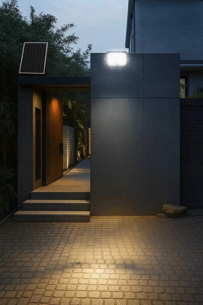 Led Line Prime Lauko šviestuvas su saulės baterija ir judesio jutikliu LUNIR, 1400lm, 4000mAh, 4000K, 100°