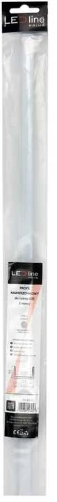 Value Led Line Prime LED profilio komplektas, 2m, paviršinis, anoduotas, su baltu dangteliu, laikikliais ir aklėmis