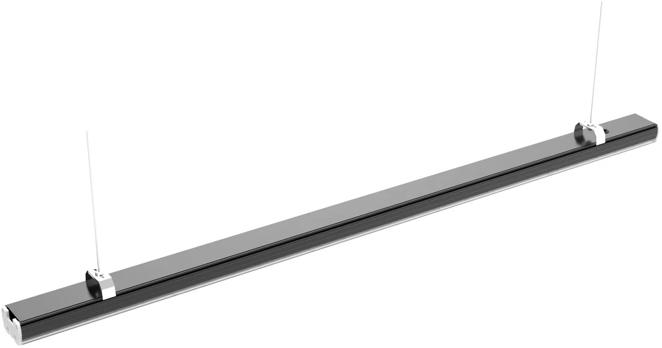 Lubinis šviestuvas Led Line Prime Linijinis šviestuvas NAREW 3CCT(3/4/5.7K) 36/42/51/60W 9000lm 110° IP40 150cm juodas