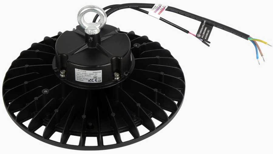 Led Line Prime Sandėlio šviestuvas PHANTOM, 230Vac, 150W 28 500lm, 190lm/W, 1-10V, 120°, pritemdomas