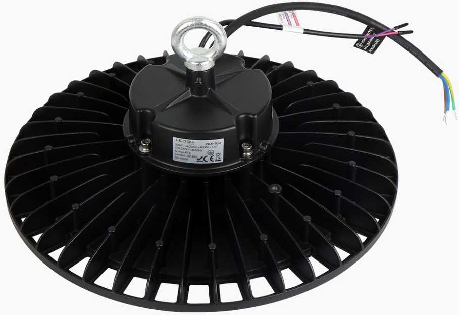 Led Line Prime Sandėlio šviestuvas PHANTOM, 230Vac, 200W 38 000lm, 190lm/W, 1-10V, 120°, pritemdomas