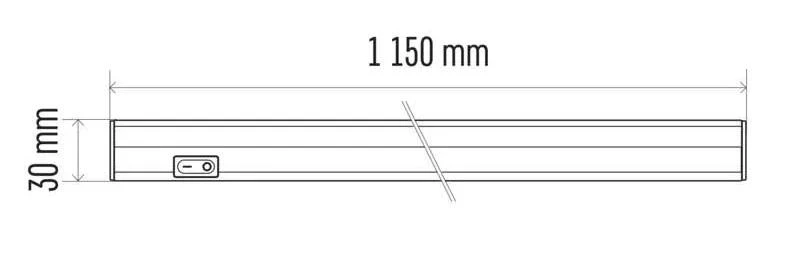 Lubinis šviestuvas LED linijinis šviestuvas, 230Vac, 20W, 120cm, T5, 2000lm, 4000K, sujungiamas, EMOS