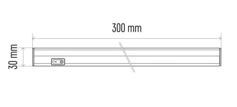 Lubinis šviestuvas LED linijinis šviestuvas, 230Vac, 5W, 30cm, T5, 500lm, 4000K, sujungiamas, EMOS