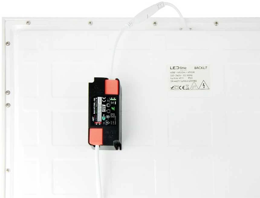 Extralink LED šviesos panelė 40W, 60x60cm, 4800lm, 120lm/W, neutraliai balta 4000K, LED line PRIME