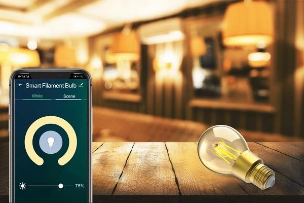 Lemputė LED filamentas E27, 230V, 6W, 650lm, 2700K, išmanioji Wi-Fi, valdoma programėle, TUYA, WOOX