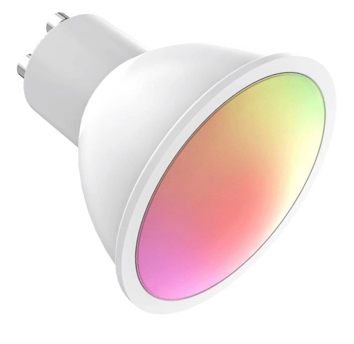 Lemputė LED GU10, 230V, 5.5W, 400lm, 2700K - 6500K, CCT, RGB, išmanioji Wi-Fi, valdoma programėle, TUYA, WOOX