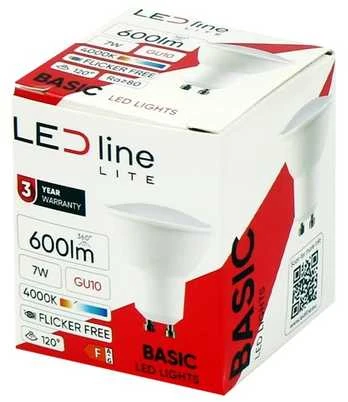 Hydroland Led Line Lite Lemputė LED GU10 230V 7W 120 ° 581lm neutraliai balta