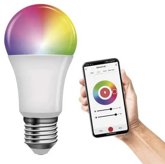 Lemputė LED Wi-Fi E27, 230V, 9W, 805lm, 2700K - 6500K, CCT, A60, valdoma programėle, TUYA / Smart Life, EMOS