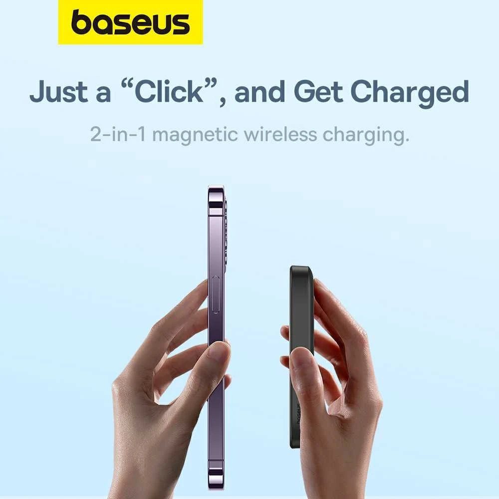 Mini Wireless PowerBank 20W Baseus - juodas