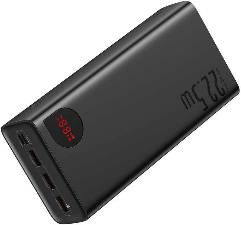 Greitas įkrovimas Power Bank Baseus Adaman, 40000mAh 22.5W (juodas)