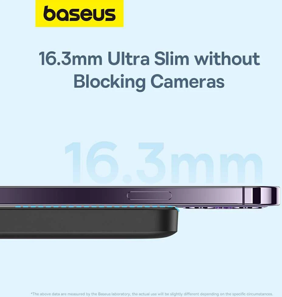 Mini Wireless PowerBank 20W Baseus - juodas