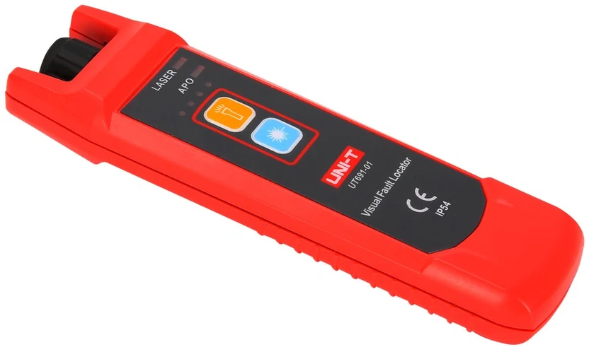 Optinio kabelio testeris, lazeris 650+/-20nm, 1mW; 2-3km, 3.7V 1050mAh, IP54, UNI-T