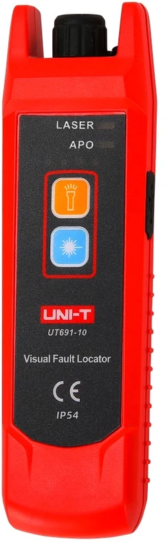 Optinio kabelio testeris, lazeris 650+/-20nm, 10mW; 8-10km, 3.7V 1050mAh, IP54, UNI-T