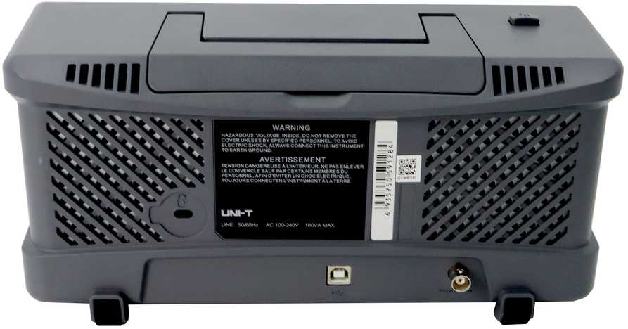 Osciloskopas 2 kanalų, 50MHz, 500MSa/s, 64kpts, 5000wfms/s, UNI-T
