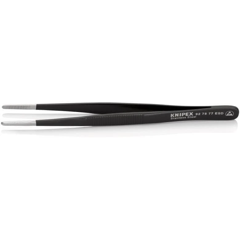 Pincetas 145mm, antistatinis, dantytas, 92 78 77 ESD KNIPEX