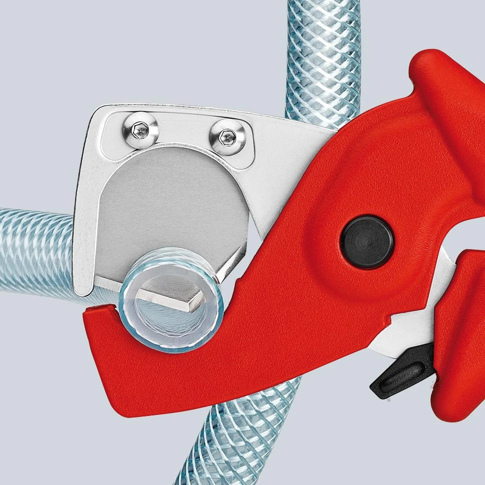 Plastikinių vamzdžių kirpimo replės KNIPEX 9020 185mm